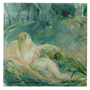 Jupiter en Callisto na een schilderij van Boucher Tegeltje