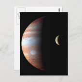 Jupiter en Crescent Moon Briefkaart (Voorkant / Achterkant)