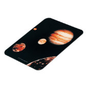 Jupiter en de Galileo-satellieten Magneet (Linkerzijde)