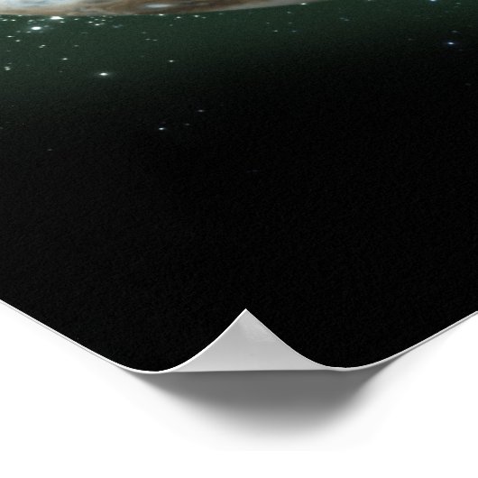 Jupiter en Earth Comparison Poster (Hoek)