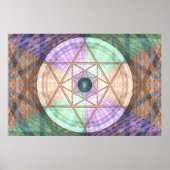 Jupiter en Earth per Martineau Poster (Voorkant)