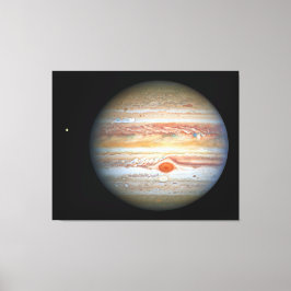 Jupiter en Europa Canvas Afdruk
