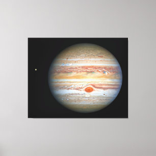 Jupiter en Europa Canvas Afdruk