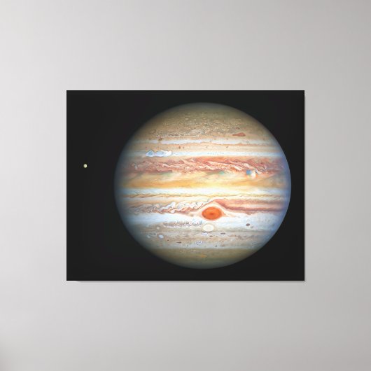 Jupiter en Europa Canvas Afdruk (Voorkant)