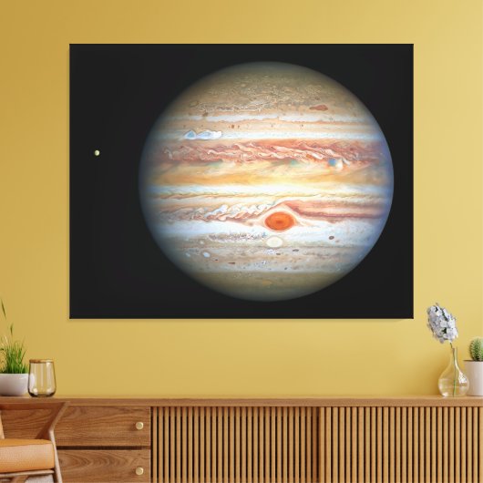 Jupiter en Europa Canvas Afdruk (Insitu (Woonkamer))