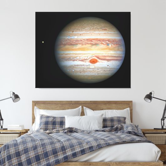 Jupiter en Europa Canvas Afdruk (Insitu (Slaapkamer))