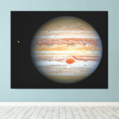 Jupiter en Europa Canvas Afdruk (Insitu (Houten vloer))