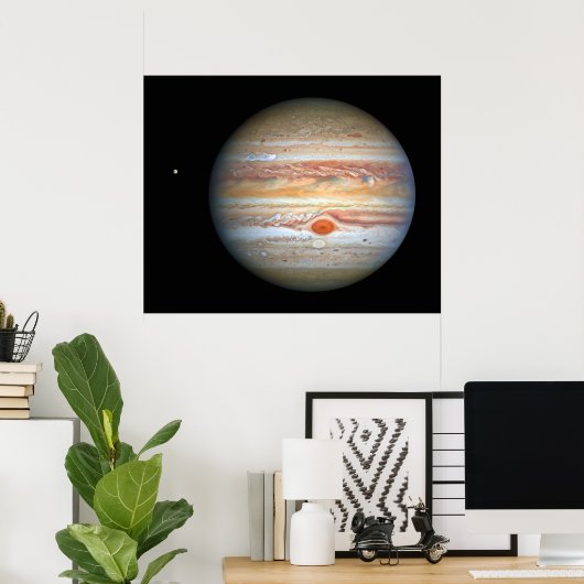 Jupiter en Europa Poster (Thuiskantoor)