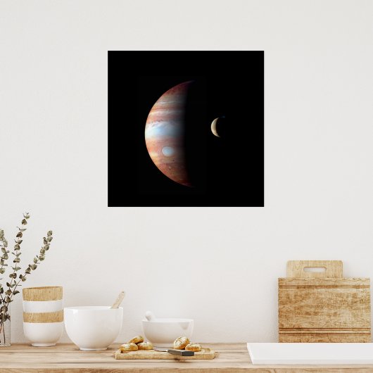 Jupiter en Io-Poster Poster (Keuken)