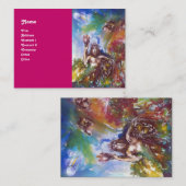 JUPITER EN LEEUW, Griekse Mythologie Paarse Blauw Visitekaartje (Voorkant / Achterkant)