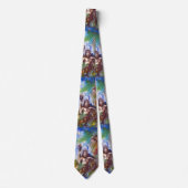 JUPITER en LION Greek Mythology Blue Brown Stropdas (Voorkant)