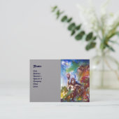 JUPITER en LION Greek Mythology Grey Paper Visitekaartje (Staand voorkant)