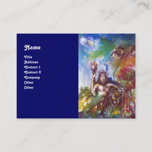 JUPITER EN LION VISITEKAARTJE (Voorkant)