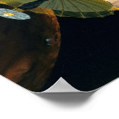 Jupiter en Lo Galileo-sonde Poster (Hoek)