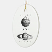 Jupiter en Planet van Saturnus Keramisch Ornament (Links)