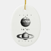 Jupiter en Planet van Saturnus Keramisch Ornament (Voorkant)