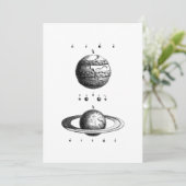 Jupiter en Saturn Planet Feestdagenkaart (Staand voorkant)