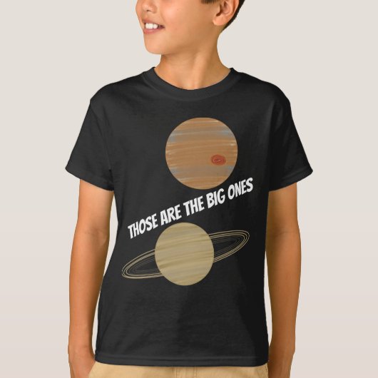 Jupiter en Saturn T-shirt (Voorkant)