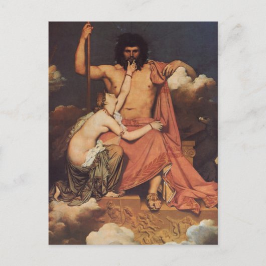 Jupiter en Thetis Briefkaart (Voorkant)