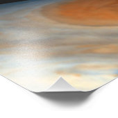 Jupiter en vier manen Galilische satellieten Foto Afdruk (Hoek)