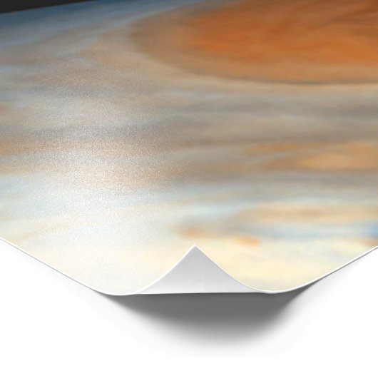 Jupiter en vier manen Galilische satellieten Foto Afdruk (Hoek)