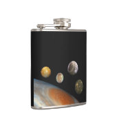 Jupiter en vier manen Galilische satellieten Heupfles (Rechts)