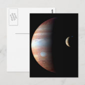 Jupiter en wassende maan briefkaart (Voorkant / Achterkant)