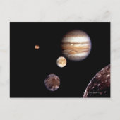 Jupiter en zijn Moons Briefkaart (Voorkant)