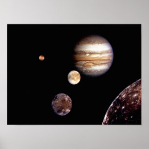 Jupiter en zijn Moons Poster