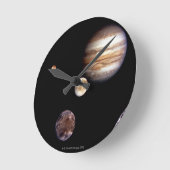Jupiter en zijn Moons Ronde Klok (Hoek)