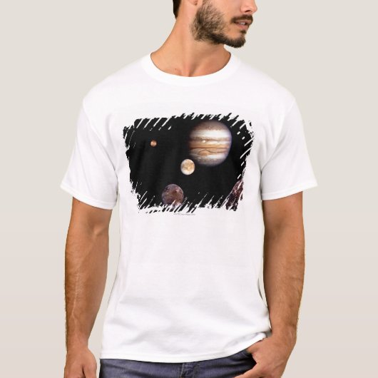 Jupiter en zijn Moons T-shirt (Voorkant)