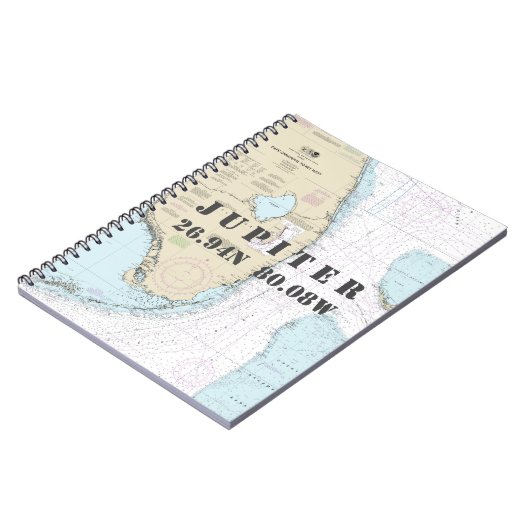 Jupiter FL Latitude - Nautical Chart Notitieboek (Linkerzijde)