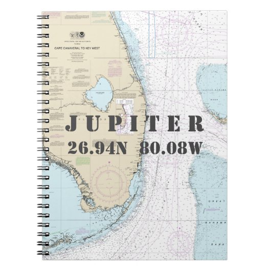 Jupiter FL Latitude - Nautical Chart Notitieboek (Voorkant)