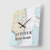 Jupiter FL Latitude - Nautical Chart Vierkante Klok (Hoek)