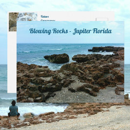 Jupiter Florida Bgloing Rocks Fotografisch Briefkaart