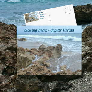 Jupiter Florida Bgloing Rocks Fotografisch Briefkaart