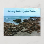 Jupiter Florida Blowing Rocks Fotografisch Briefkaart (Voorkant)