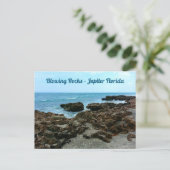 Jupiter Florida Blowing Rocks Fotografisch Briefkaart (Staand voorkant)