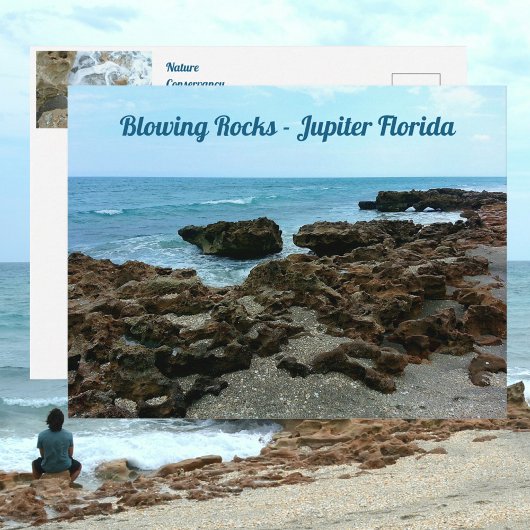 Jupiter Florida Blowing Rocks Fotografisch Briefkaart