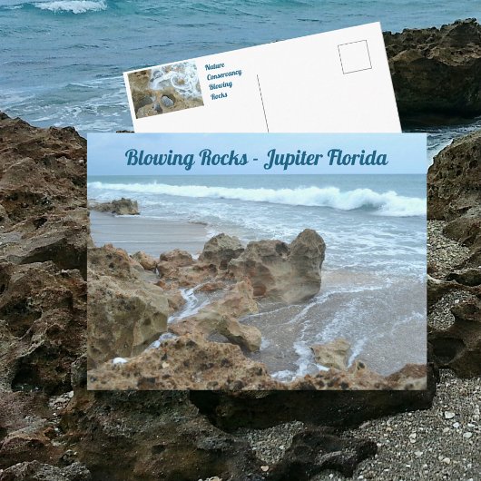 Jupiter Florida Blowing Rocks Fotografisch Briefkaart