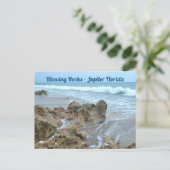 Jupiter Florida Blowing Rocks Fotografisch Briefkaart (Staand voorkant)
