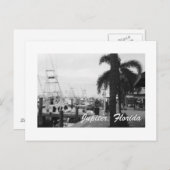 Jupiter, Florida Boat Dock foto briefkaart (Voorkant / Achterkant)