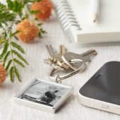 Jupiter, Florida Boat Marina en Pelican sleutelhan Sleutelhanger (Zijkant)