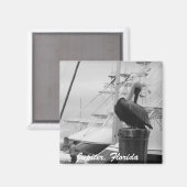 Jupiter, Florida Boats & Pelican foto Magnet (Voorkant / Achterkant)
