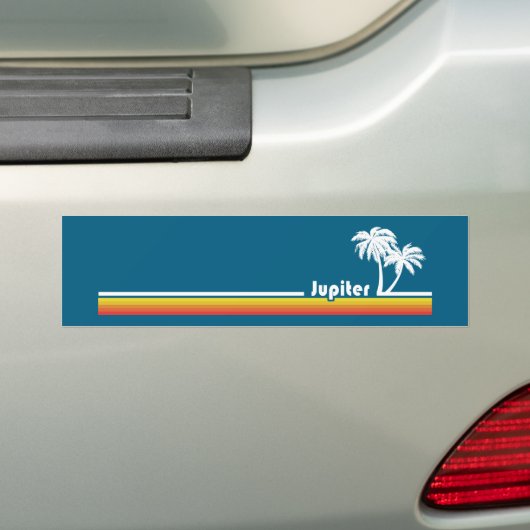 Jupiter Florida Bumpersticker (Op auto)