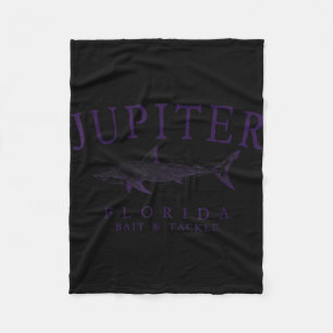 Jupiter florida haai vintage pruim kunst vissen  fleece deken