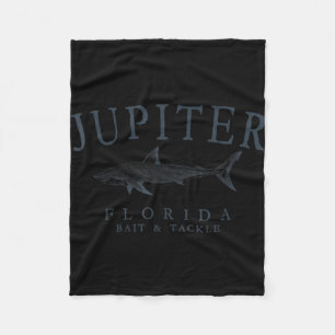 Jupiter florida haai vintage vissen leisteen fleece deken