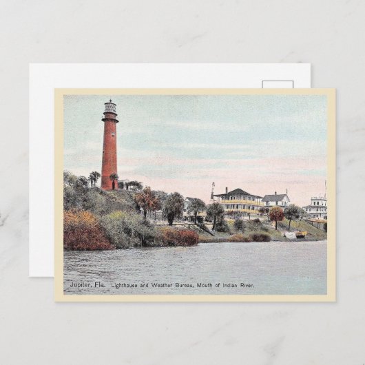 Jupiter Florida Lighthouse Briefkaart (Voorkant / Achterkant)