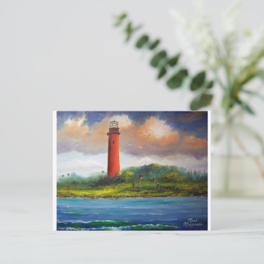 Jupiter Florida Lighthouse Briefkaart (Staand voorkant)