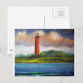 Jupiter Florida Lighthouse Briefkaart (Voorkant / Achterkant)